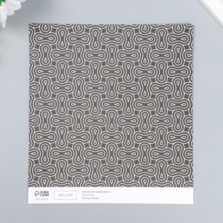 Scrapbooking paper bilateral "charisma and style" density 180 g 15.5x17 cm-3