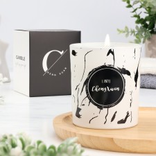 Aromatic candle in a glass 