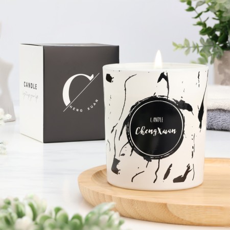 Aromatic candle in a glass "Cheng Xuan", spruce aroma