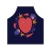 Apron kitchen with a photo print "Dizzying love", adjustable, size OS