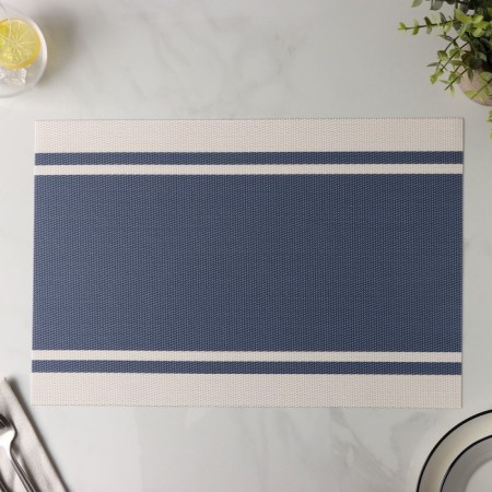 Serving napkin on the table "Road", 45 × 30 cm, blue color-3