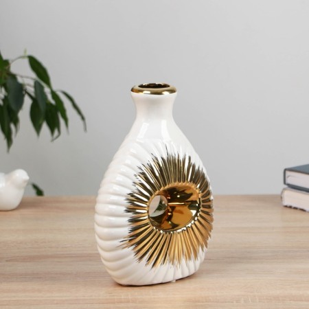 VAZA Ceramics Table "Caydn" 21 cm, white-1