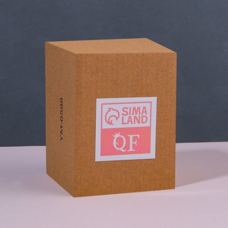 SHINE STORACTION ORGANIZER, with a lid, 8.5 × 8.5 × 11.2 cm, the color is transparent/golden-7