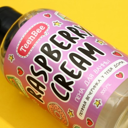 Bath foam, 300 ml, raspberry aroma, teenbee-3