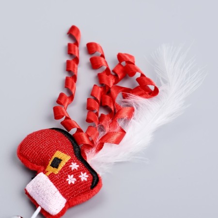 New Year. Domestica-pound for cats with a bell "Boton", 40 cm-3