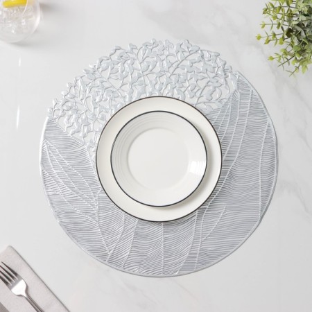 Serving shade "Faily", 38 × 38 cm, silver color-2