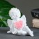 Figure "Angel with a sedentary heart" 12x11cm