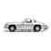 Metal machine "luxury", inertial, doors open, 1:32, silver color