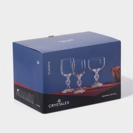 A set of glasses for the wine "Claudia", glass, 150 ml, 6 pcs-5