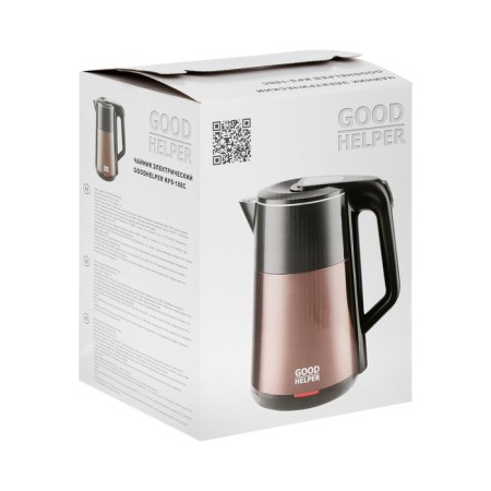Electric kettle Goodhelper KPS-188C, plastic, Metal flask, 1.8 l, 1500 watts, brown-7