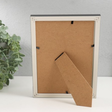 Photo frame plastic 13x18 cm "Black marble with a gold frame" 15x20 cm-4