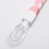 Children's spoon for feeding "giraffe", pink color