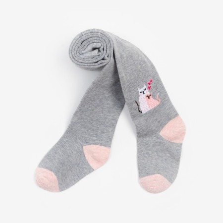 Pantyhose children, color gray melange, height 104-110 cm-4