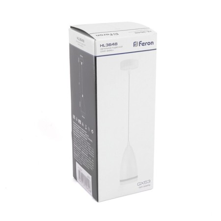Ceiling light Feron HL3648, IP20, GX53, 15 W, 85x85x160 mm, white color-5