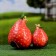 Garden figure "Strawberry chickens" 22x12cm