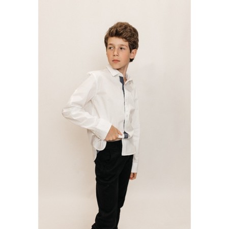 Surchachka upper for ISee boys, height 122-128 cm, white color-7