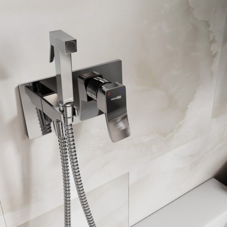 Shower mixer Wasserkraft aller 10638, single -leaf, watering can, without spout, chrome-2