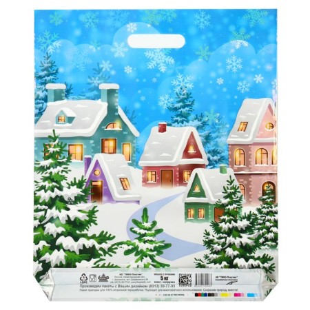 Package "Winter Morning", polyethylene with a cut pen, 45 x 37 cm, 60 μm-1