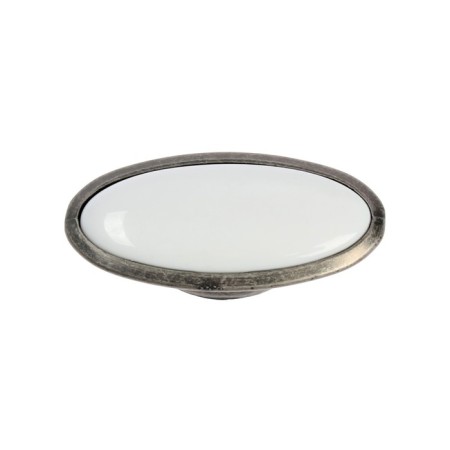 Handle button Cappio Ceramics, color old silver-2