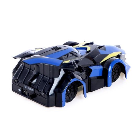Anti -gravity machine "Sports", radio control, battery, drives along the walls, light, color blue-2