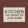 Path on the table Ethel Kitchen 40x150 cm, brown color, 100% cotton, sarzha 220 g/m2