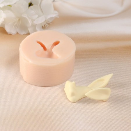 Silicone Mold "Hare with a bent ear" 3.5x5x1.5 cm-4