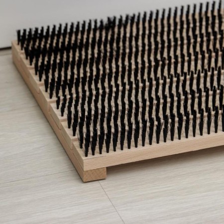 Floor brush for shoe cleaning, 70 × 40 × 5.6 cm, 1960 bundles, beech, synthetic fiber-1