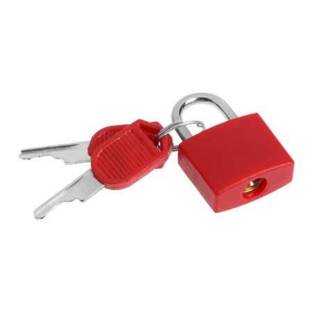 The castle of a hinged suitcase, small, red-1