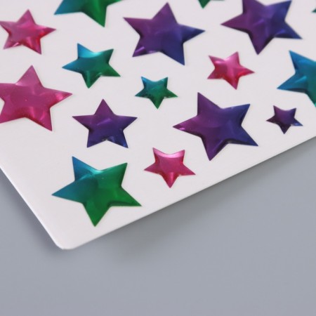 Stickers for creativity plastic "Gradient. Star" 22x9.5 cm-3
