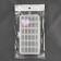 Organizer for threads, 18 × 9.5 × 3 cm, 30 rips, 2.1 × 1.2 × 1.1 cm, gray/transparent color