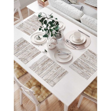 A set of napkins for setting the table “Compass on the fence”, rectangular, size 32x46 cm, 4 pcs