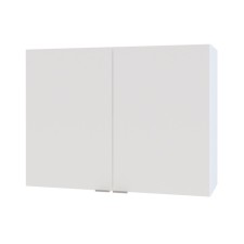 Cabinet with shelves, 800 × 300 × 600 mm, white/white color