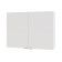 Cabinet with shelves, 800 × 300 × 600 mm, white/white color