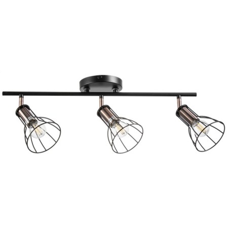 Lamp "Boston" 3x60W E14 black/copper