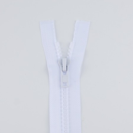 Lightning "Tractor", No. 8, connective, 2 locks, locks automatic, 100 cm, white color-3