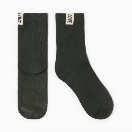 Women's socks KAFTAN LOVE R.36-39 (23-25 ​​cm), khaki-1