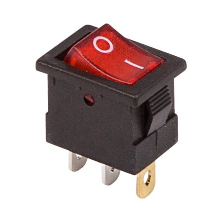 Klavikh switch 12V 15A (3C) On-OFF red with Mini backlight (RWB-206-1, SC-768) Rexant
