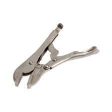 Hand tundra clamp, reinforced, flat capture, with a latch, 175 mm