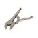 Hand tundra clamp, reinforced, flat capture, with a latch, 175 mm