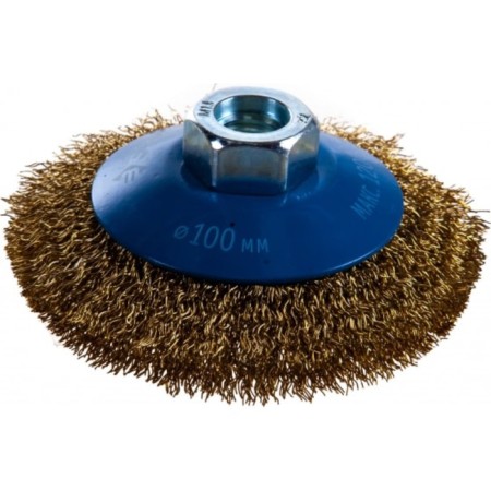 Brush for Ushm bison 35267-100_z02, "plate", twisted, brass, steel, 0.3 mm-2