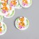 Button decorative tree "fox" 2.5x2.5 cm