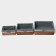 A set of handmade interior baskets LadOM, rectangular, 3 pcs, size: 20 × 11 × 9 cm, 24 × 15 × 10 cm, 28 × 19 × 11 cm