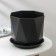 Pot for flowers with a prism palm, 4.7 liters, graphite color