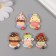 Decor for creativity plastic "Set of cakes" set 5 Sh 3x2.3x1 cm