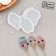 Silicone Mold for candy and chocolate "Ice Cream Mix", 7.5 × 4, 7.5 × 5 cm, the color is transparent
