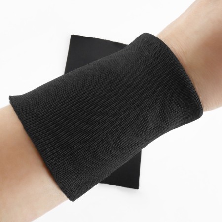 Cuff on the sleeve, 8 × 9 cm, pair, 400g/m2, black-5