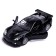Metal machine Chevrolet Corvette C6-R, 1:32, doors, inertia, black color open