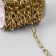 A chain for a bag, metal, oval link, 11 × 6 mm, 10 ± 0.5 m, gold color