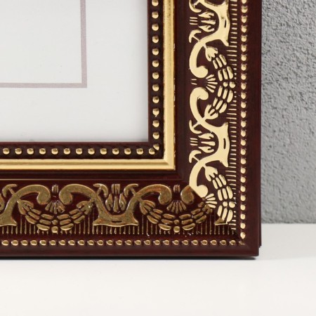 Photo frame plastic 30x40 cm "Greece" brown with gold 37x47 cm-1