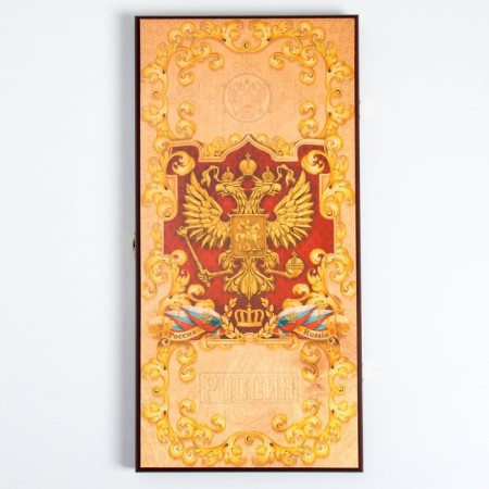 Medium backgammon "Russia" 50 × 50 cm-1